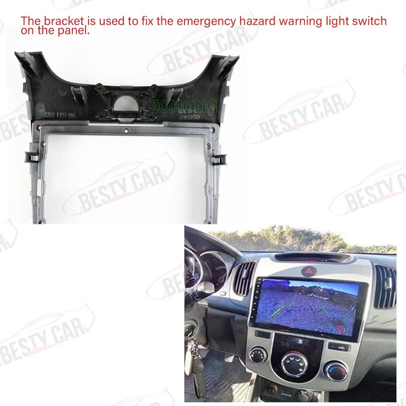 Bestycar Fits for KIA Forte Cerato 2009-2013 Car Emergency Hazard Light Switch Mount Bracket - Image 3
